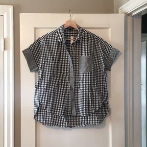 Madewell Gingham short sleeve button-up